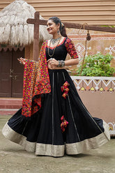 Black Navratri Lehenga Choli